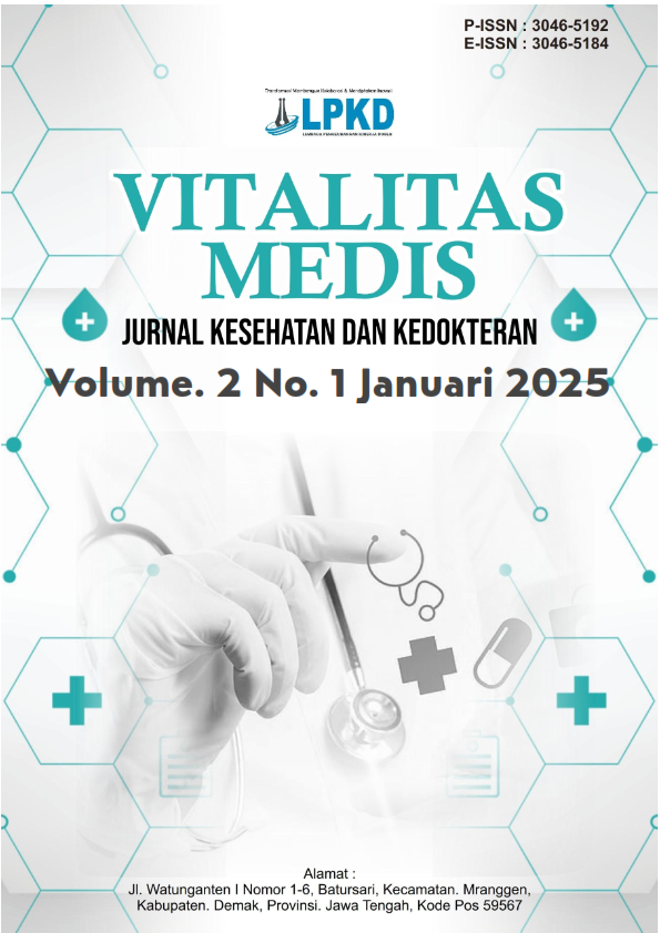 					View Vol. 2 No. 1 (2025): Januari : Vitalitas Medis : Jurnal Kesehatan dan Kedokteran
				