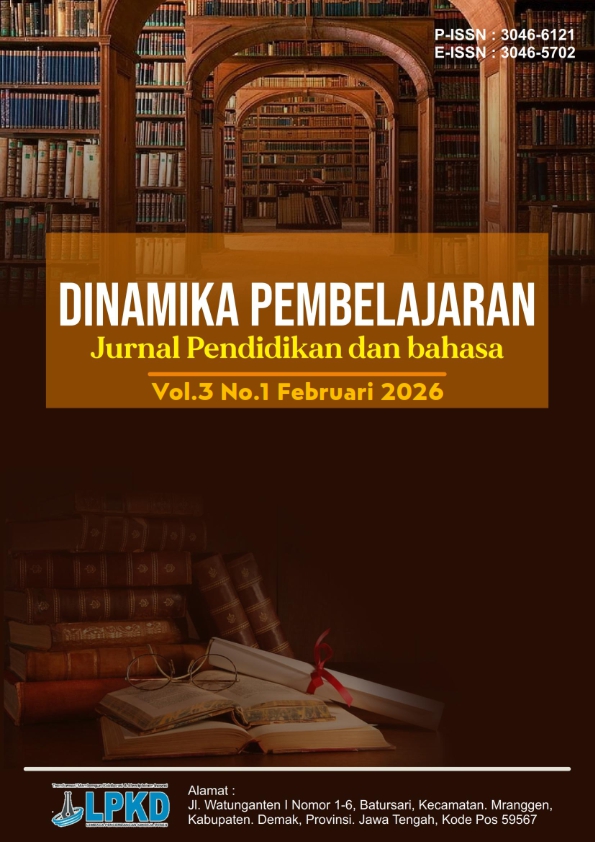 					View Vol. 3 No. 1 (2026): Februari : Dinamika Pembelajaran : Jurnal Pendidikan dan bahasa
				