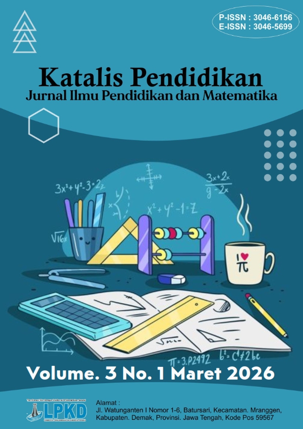 					View Vol. 3 No. 1 (2026): Maret: Katalis Pendidikan : Jurnal Ilmu Pendidikan dan Matematika
				